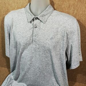 Travis Matthew Men's Gray Striped Polo Shirt #4